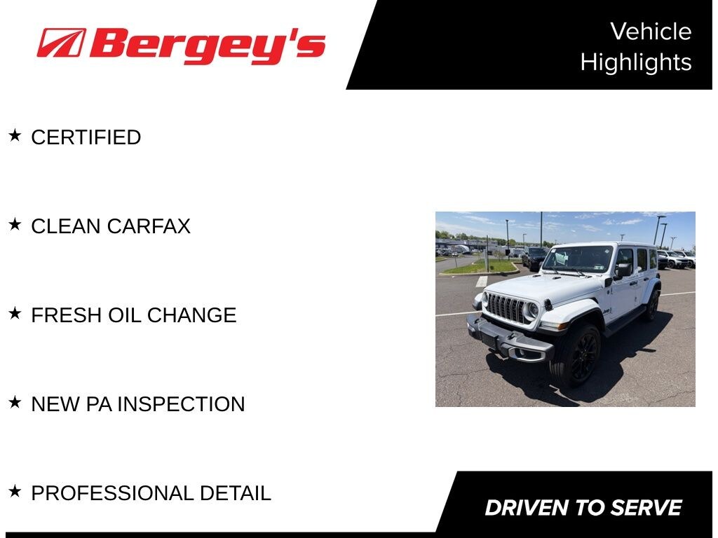 Certified 2025 Jeep Wrangler Sahara 4xe SUV