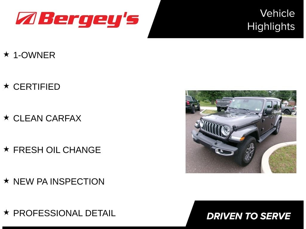 Certified 2025 Jeep Wrangler Sahara SUV