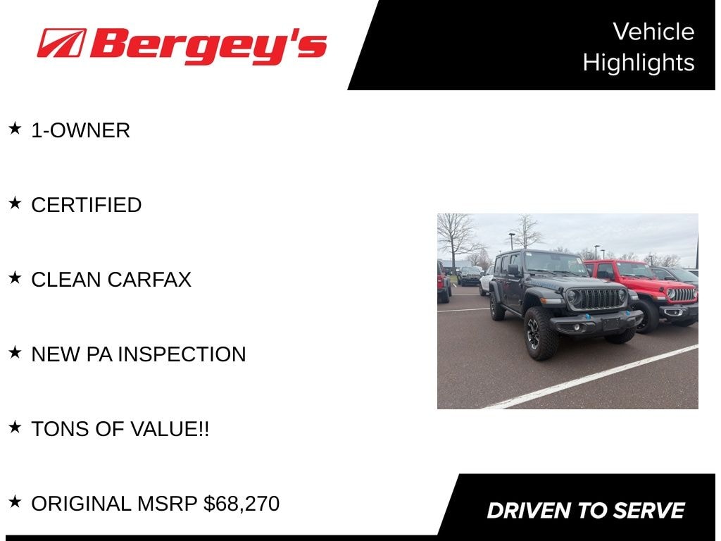 Certified 2025 Jeep Wrangler Rubicon 4xe SUV