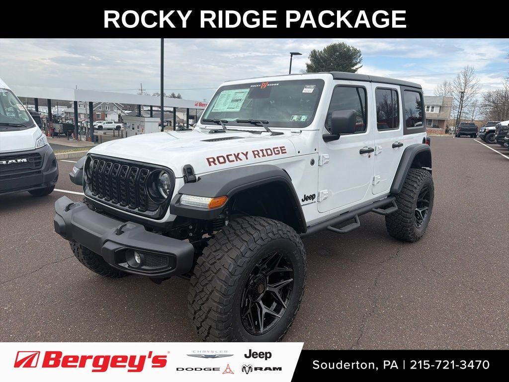 New 2026 Jeep Wrangler Willys Rocky Ridge Lifted Performance Package Sport Utility