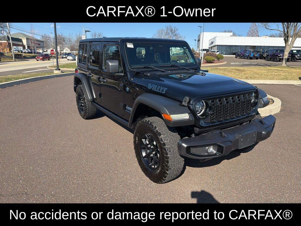 Certified 2025 Jeep Wrangler 4xe Willys 4XE with VIN 1C4RJXN62SW584766 for sale in Souderton, PA