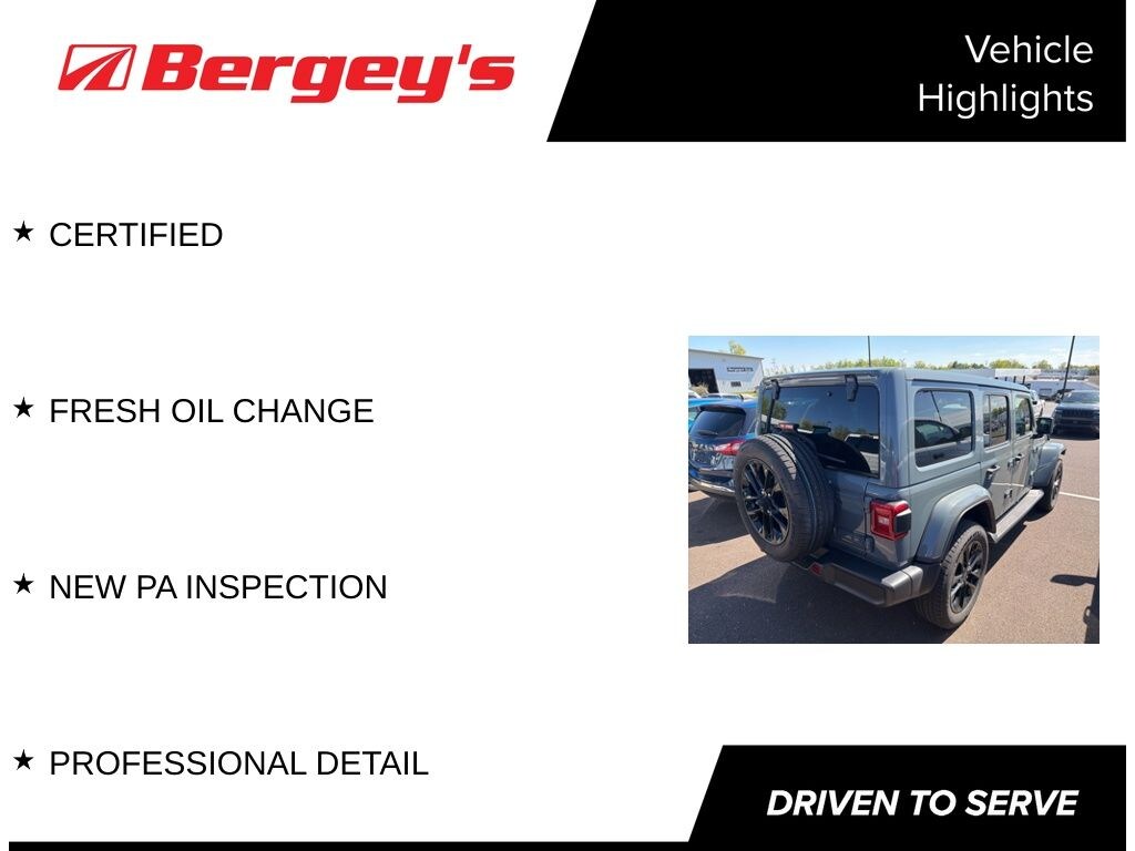 Certified 2025 Jeep Wrangler Sahara 4xe SUV
