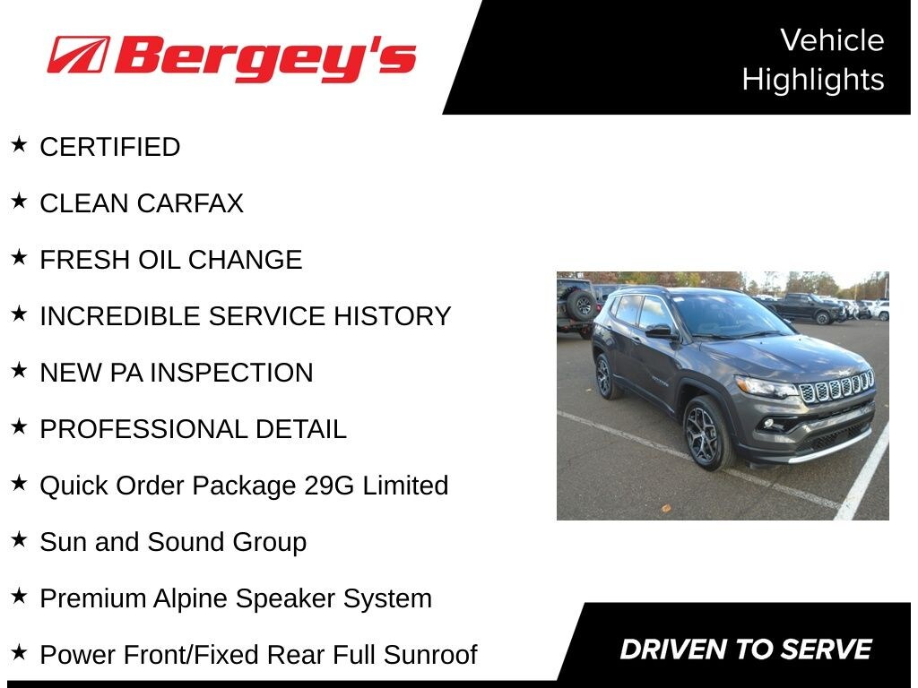 Certified 2024 Jeep Compass Limited SUV