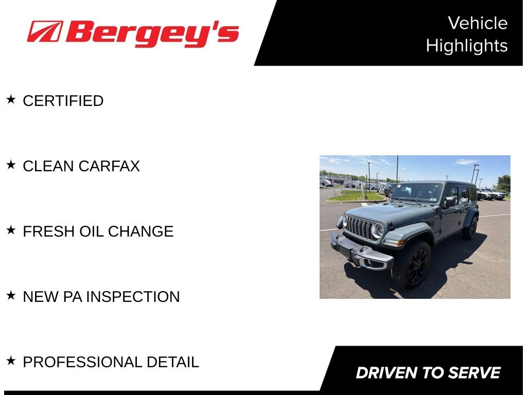 Certified 2025 Jeep Wrangler Sahara 4xe SUV