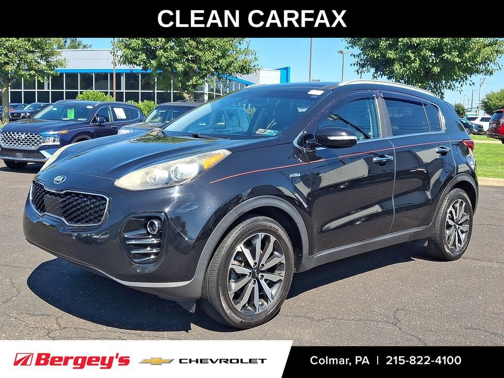 Used 2017 Kia Sportage EX with VIN KNDPNCAC3H7158202 for sale in Colmar, PA