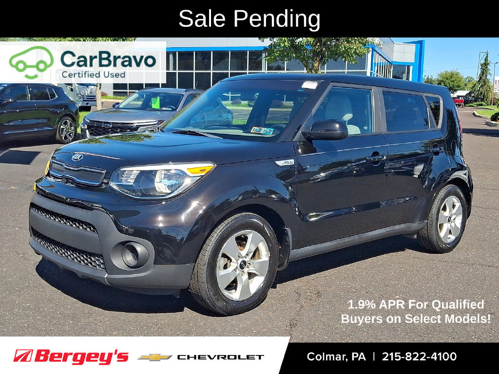 Certified 2018 Kia Soul Base with VIN KNDJN2A28J7555739 for sale in Colmar, PA