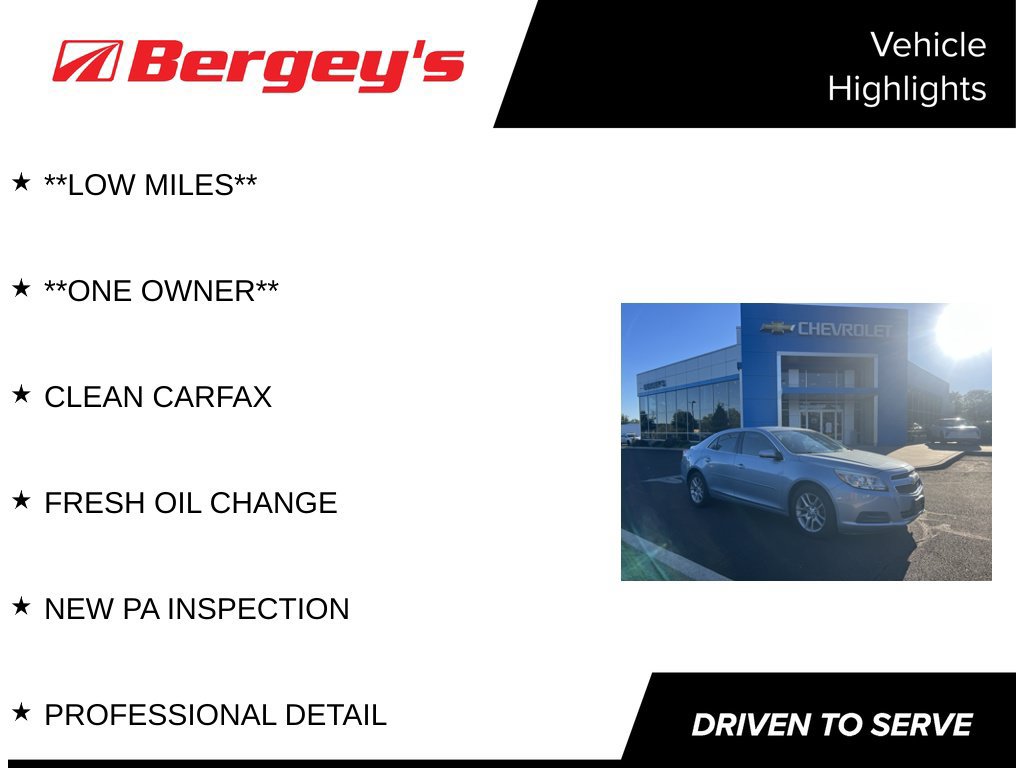 Used 2013 Chevrolet Malibu LT Car