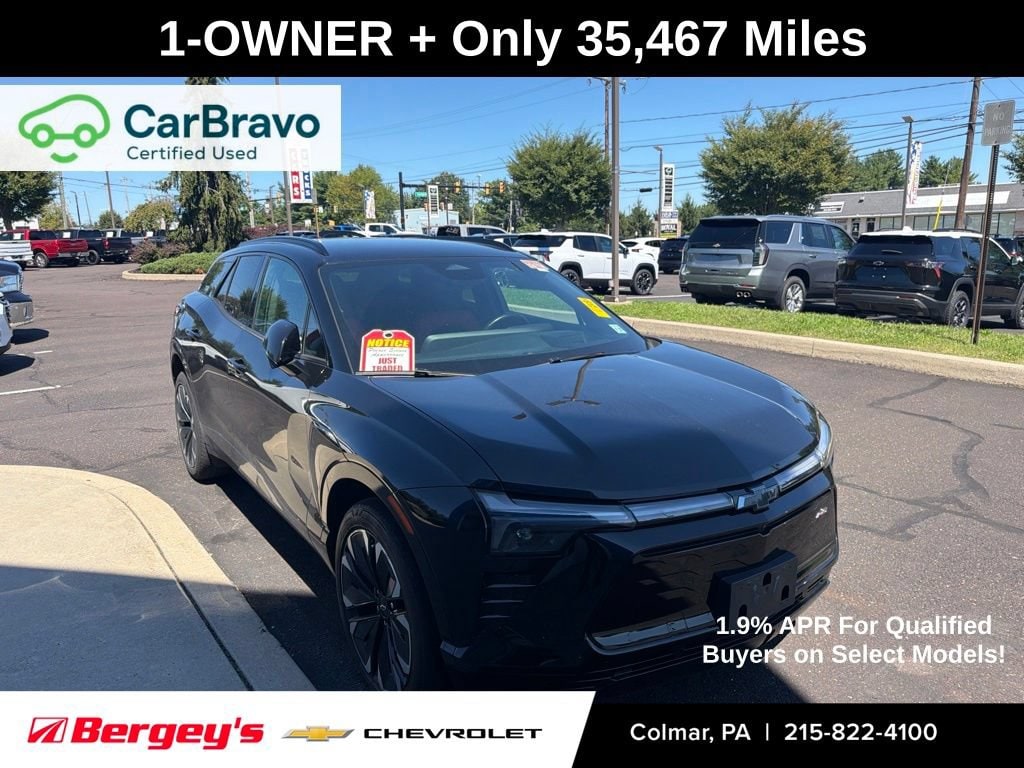 Certified 2024 Chevrolet Blazer EV RS with VIN 3GNKDCRJ7RS159864 for sale in Colmar, PA