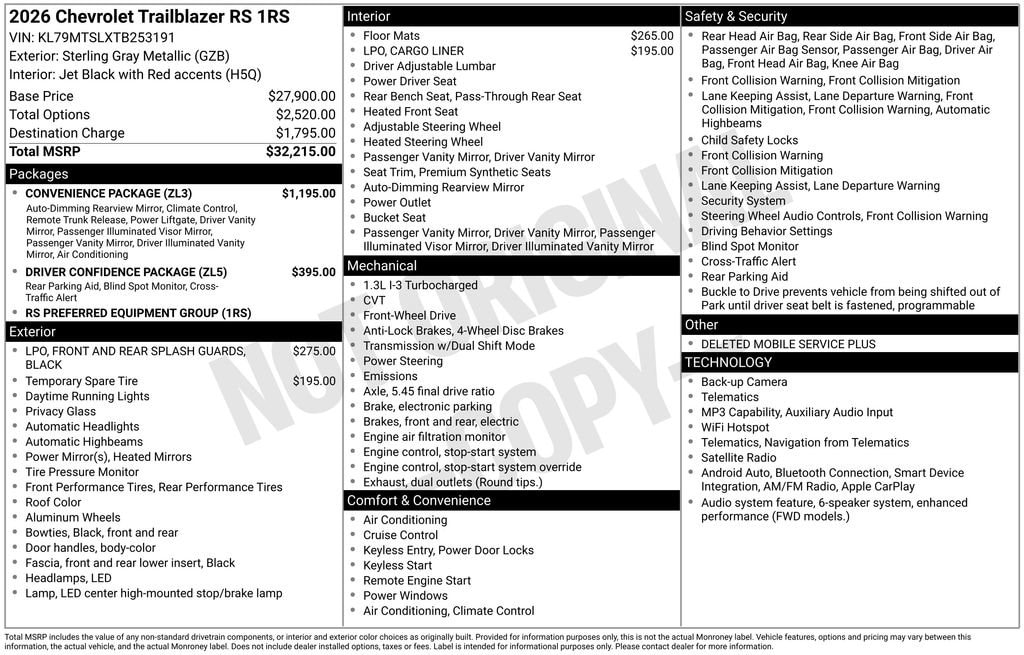 2026 Chevrolet Trailblazer RS - Photo 27