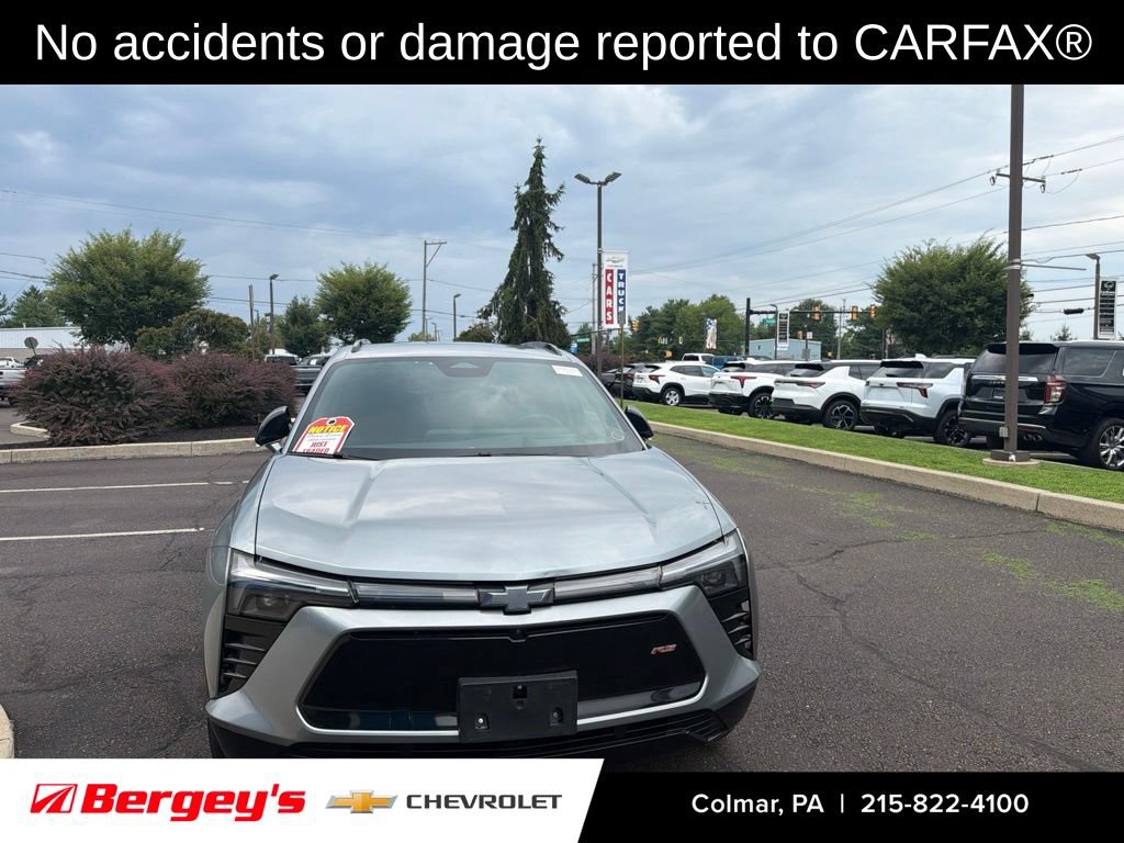 Certified 2024 Chevrolet Blazer EV RS with VIN 3GNKDCRJ1RS200215 for sale in Colmar, PA