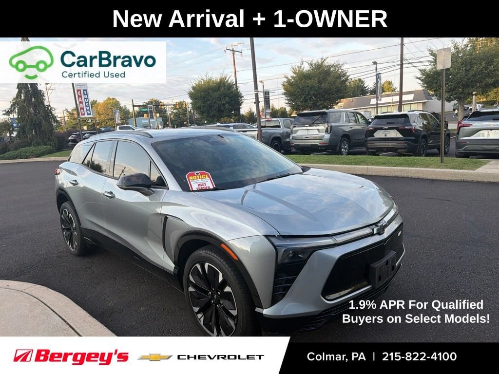 Certified 2024 Chevrolet Blazer EV RS with VIN 3GNKDCRJ8RS173871 for sale in Colmar, PA