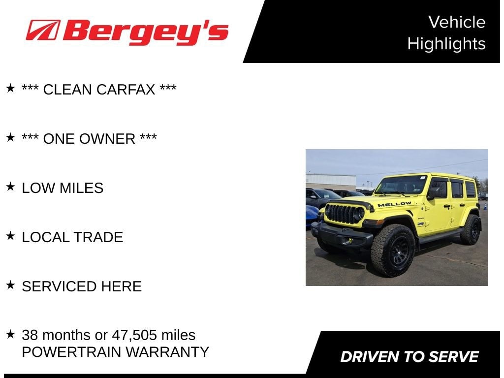 Used 2024 Jeep Wrangler 4-Door Sahara 4x4 SUV