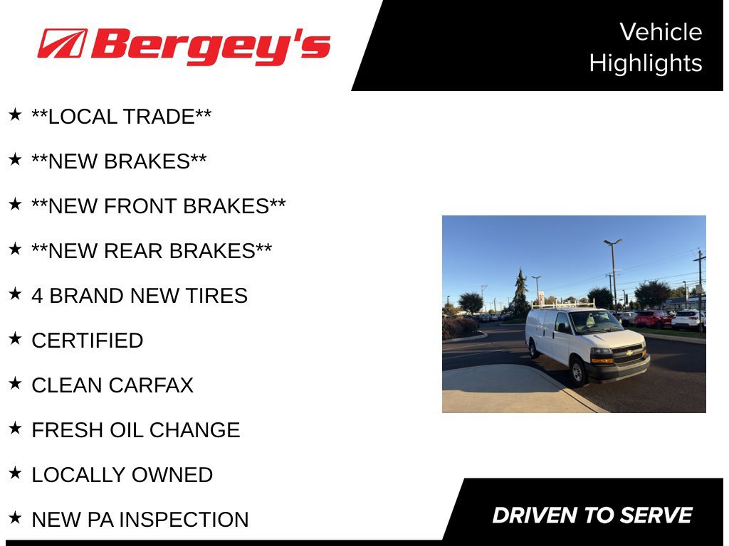 Used 2018 Chevrolet Express Cargo 2500 Base Van