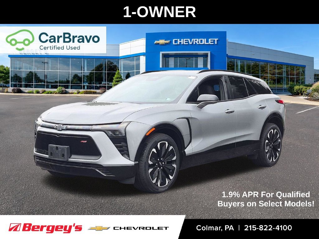 Certified 2024 Chevrolet Blazer EV RS with VIN 3GNKDCRJ8RS173871 for sale in Colmar, PA