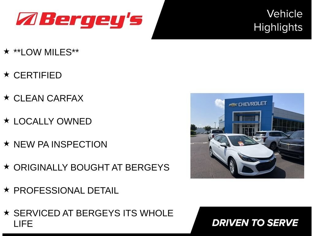 Used 2019 Chevrolet Cruze LT Car