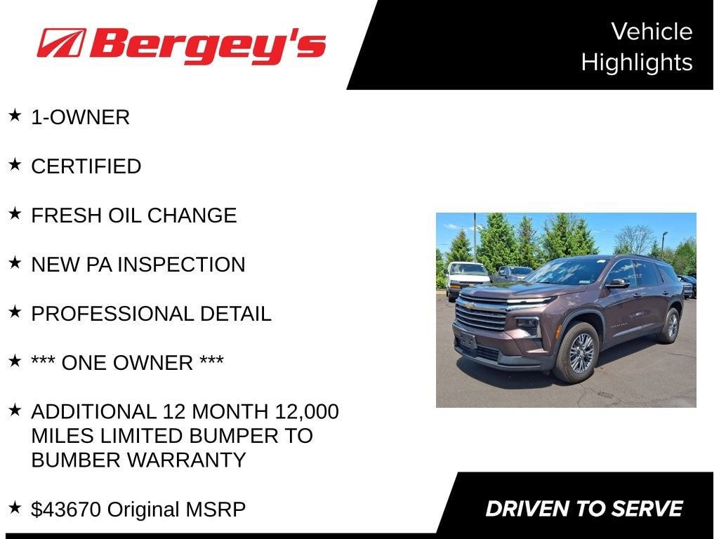 Used 2024 Chevrolet Traverse LT SUV