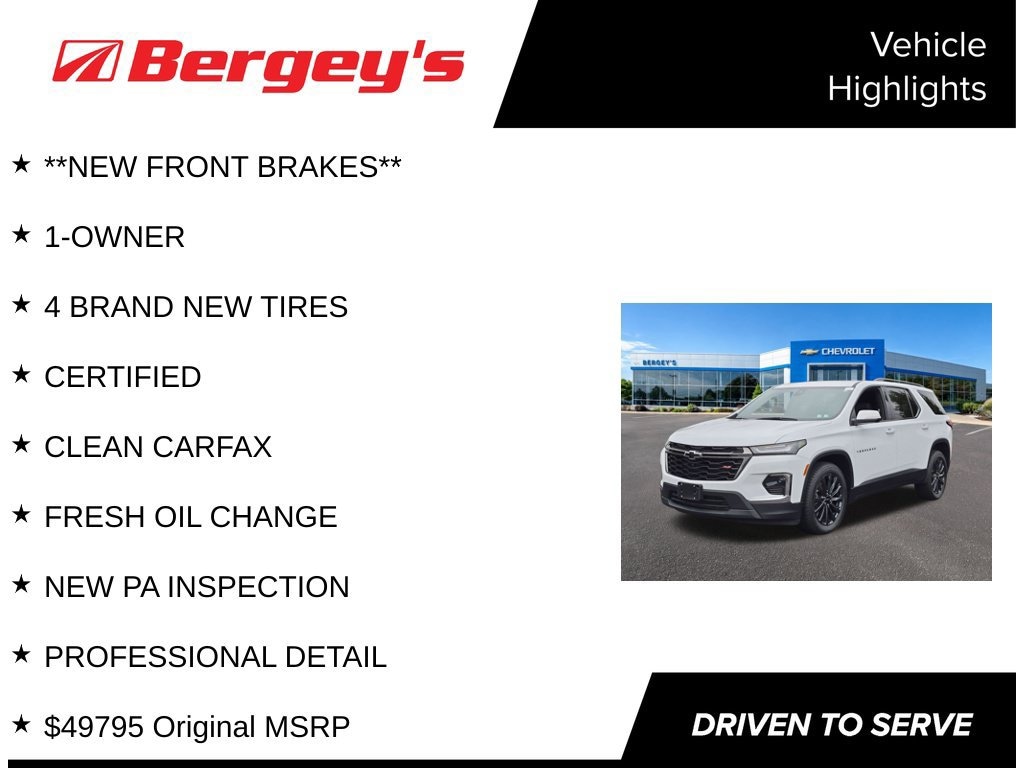 Used 2023 Chevrolet Traverse RS SUV