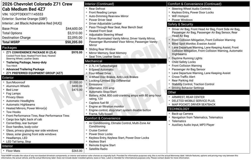 2026 Chevrolet Colorado Z71 - Photo 21