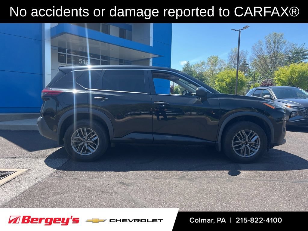 Used 2022 Nissan Rogue S with VIN 5N1BT3AB5NC716377 for sale in Colmar, PA