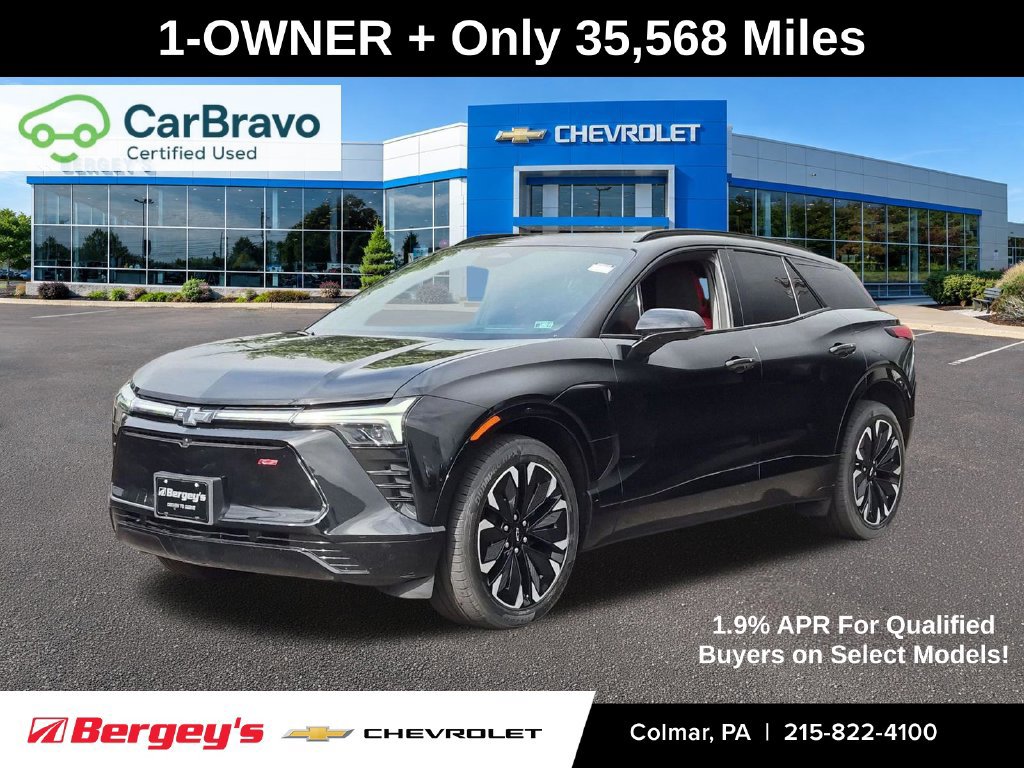 Certified 2024 Chevrolet Blazer EV RS with VIN 3GNKDCRJ7RS159864 for sale in Colmar, PA