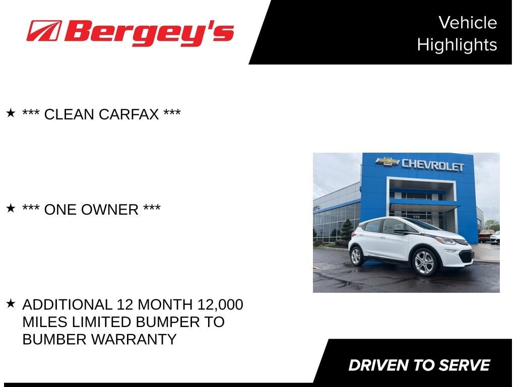 Used 2021 Chevrolet Bolt EV LT Car