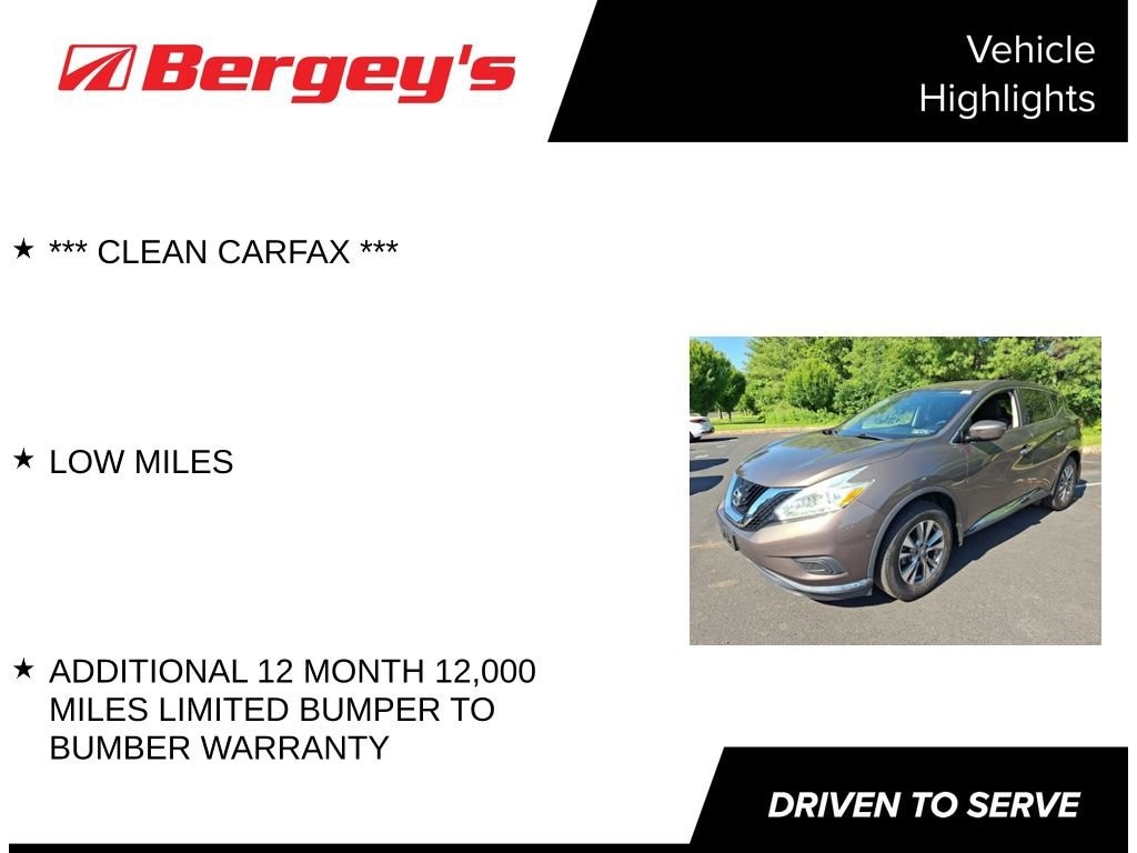 Used 2016 Nissan Murano S