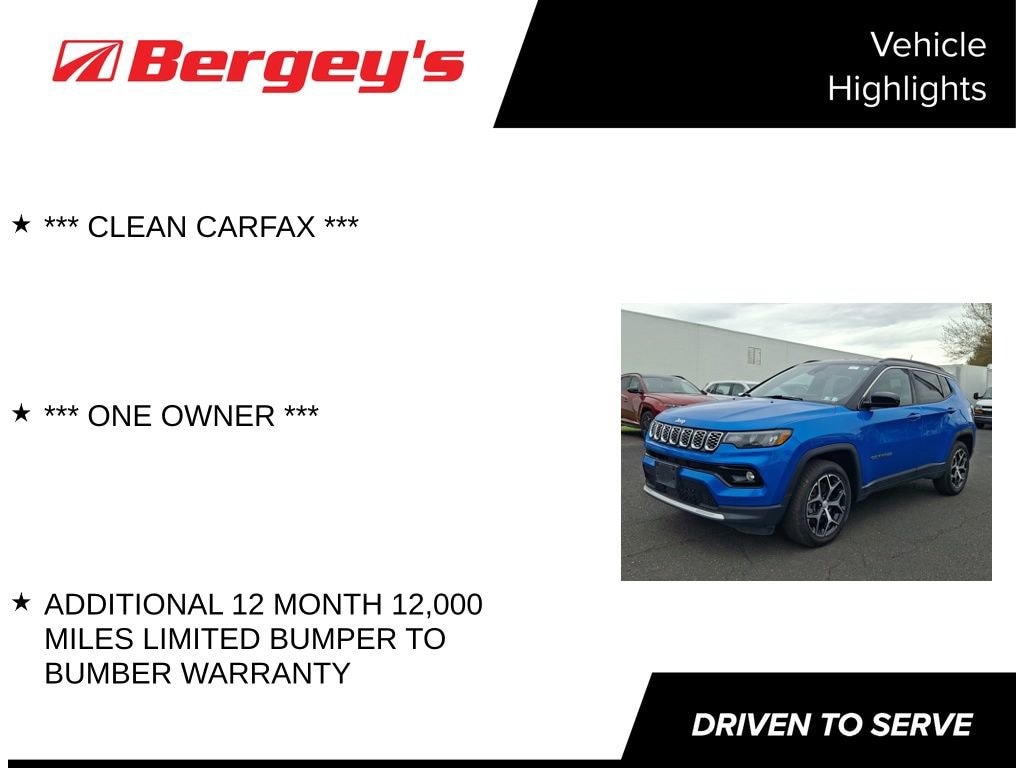Used 2024 Jeep Compass Limited 4x4 SUV