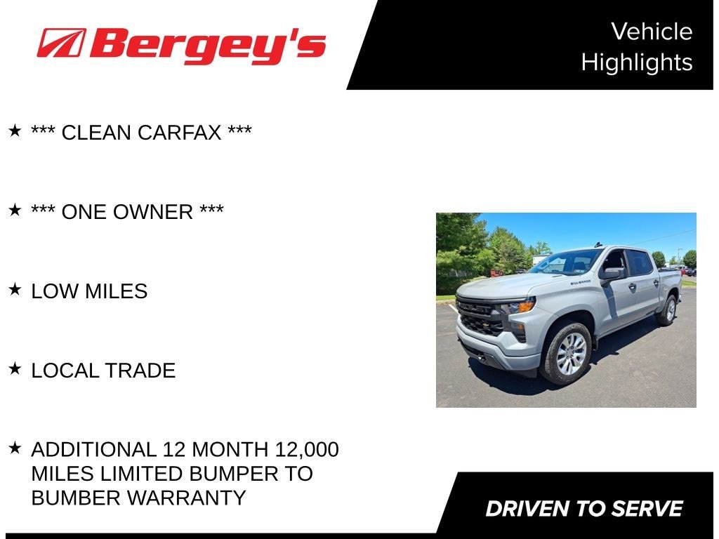 Used 2024 Chevrolet Silverado 1500 Custom Truck