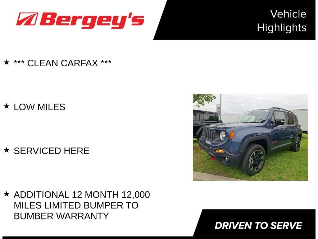 Used 2023 Jeep Renegade Trailhawk 4x4 SUV