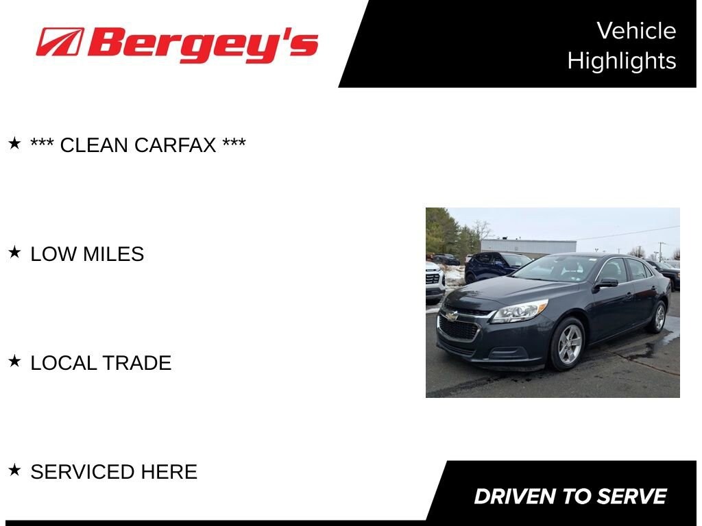 Used 2015 Chevrolet Malibu LT Car