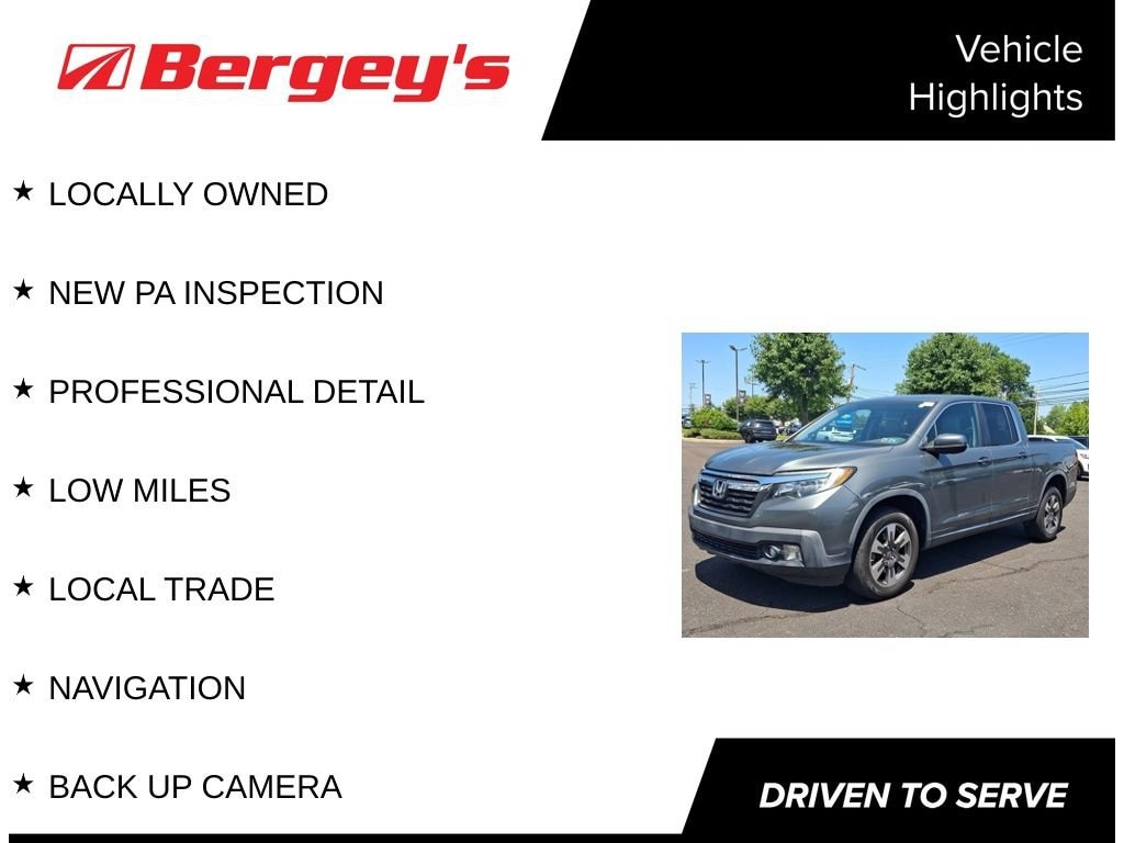 Used 2017 Honda Ridgeline RTL-T Truck