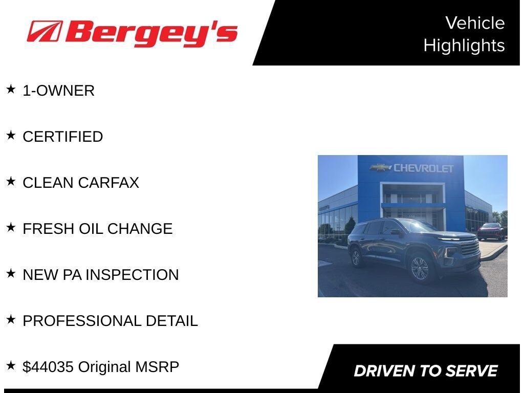 Used 2025 Chevrolet Traverse LT SUV