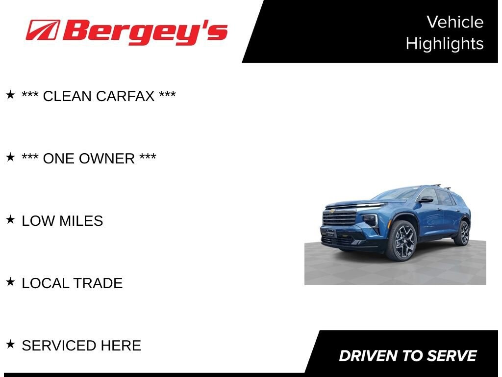 Used 2025 Chevrolet Traverse High Country SUV