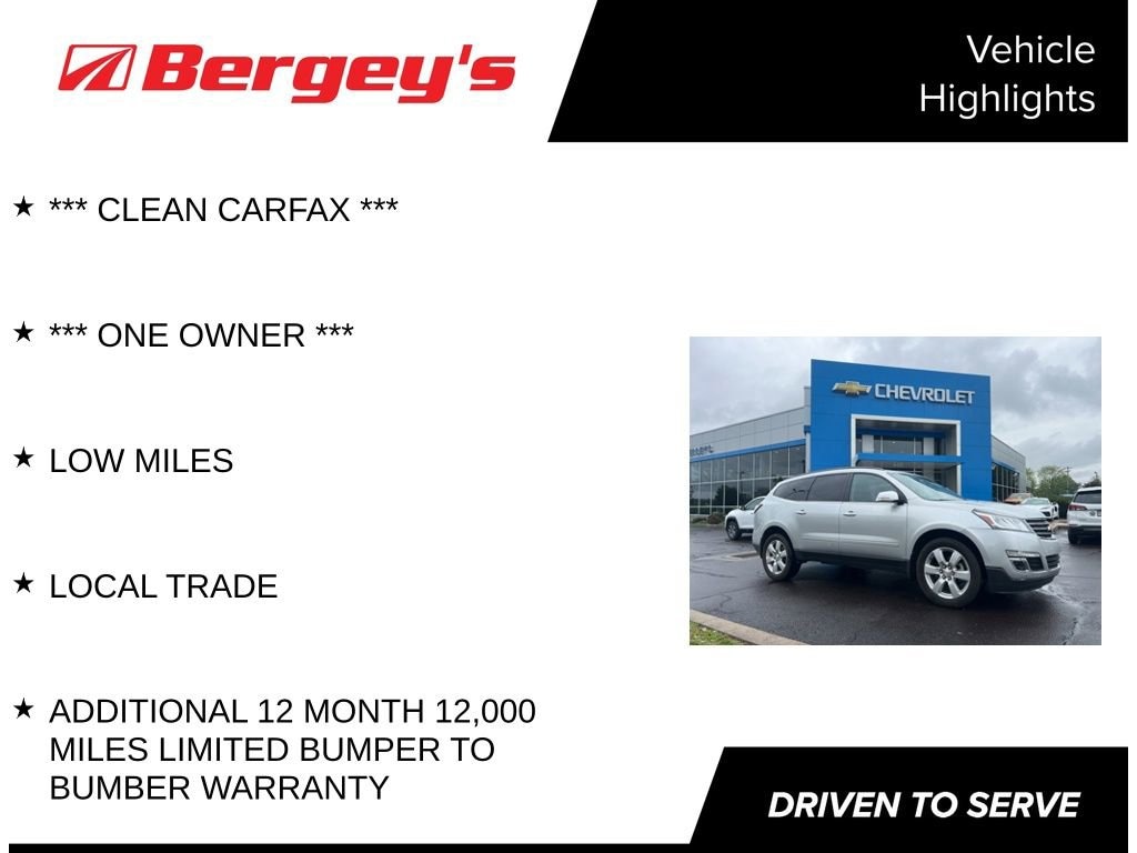 Used 2016 Chevrolet Traverse LT SUV