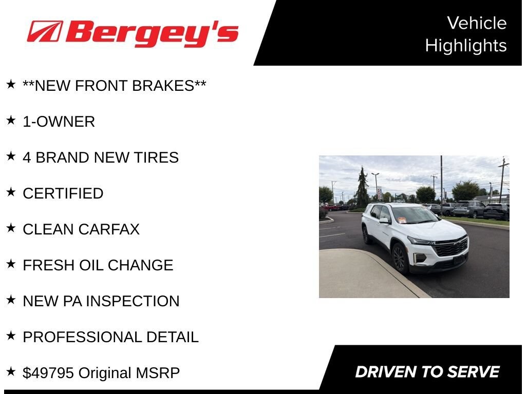 Used 2023 Chevrolet Traverse RS SUV