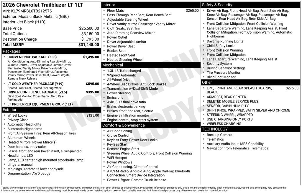 2026 Chevrolet Trailblazer LT - Photo 27