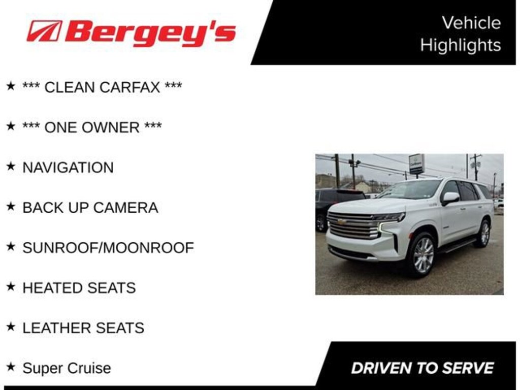 Used 2023 Chevrolet Tahoe High Country SUV