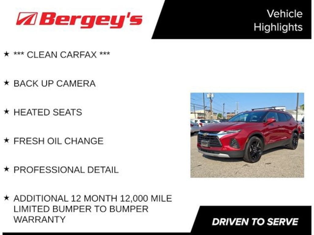 Used 2019 Chevrolet Blazer Base SUV