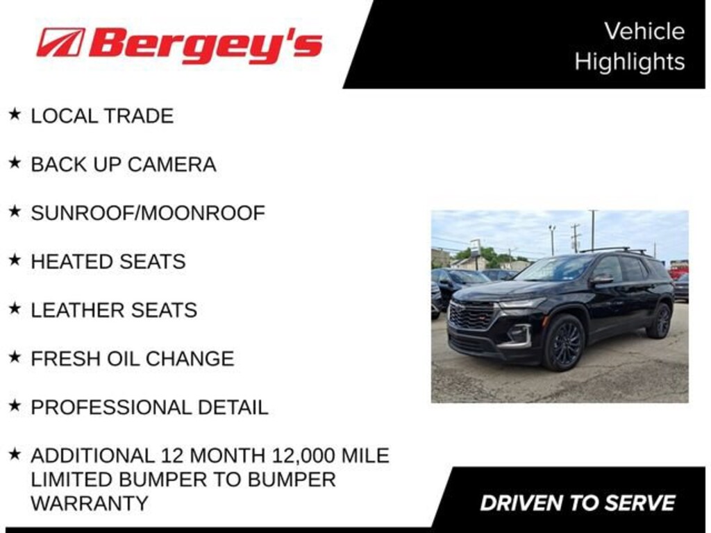 Used 2022 Chevrolet Traverse RS SUV