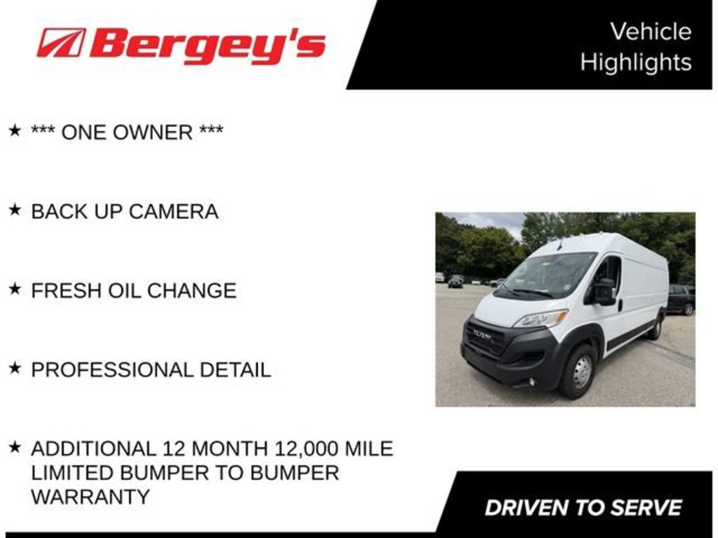 Used 2025 Ram Promaster Cargo Van Tradesman