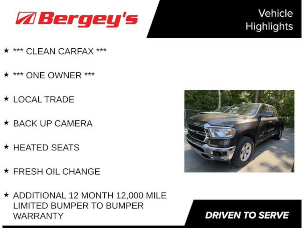 Used 2023 Ram 1500 Big Horn Crew Cab 4x4 57 Box Truck