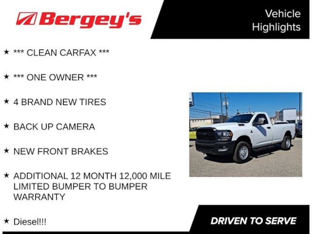 Used 2023 Ram 2500 Tradesman Regular Cab 4x4 8 Box Truck