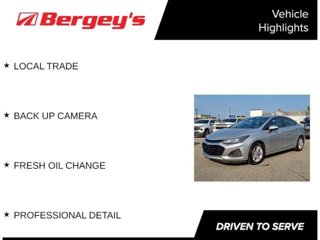 Used 2019 Chevrolet Cruze LT Car