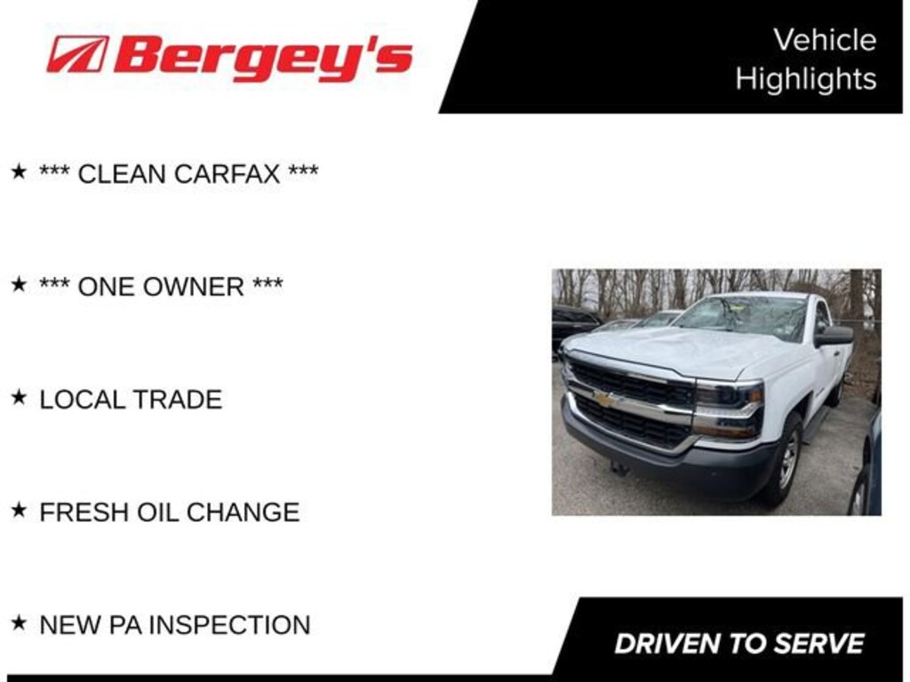 Used 2016 Chevrolet Silverado 1500 Work Truck Truck