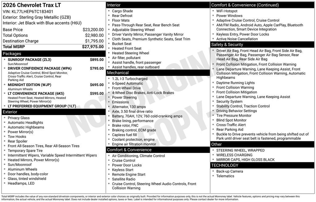 2026 Chevrolet Trax LT - Photo 27