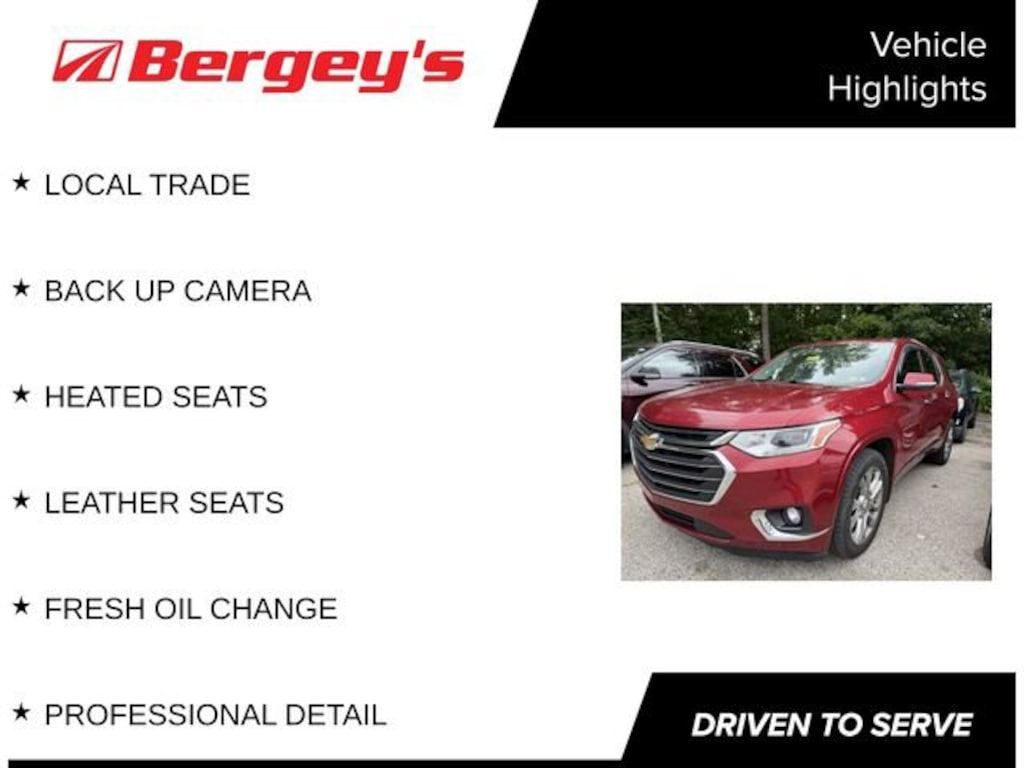 Used 2018 Chevrolet Traverse Premier SUV