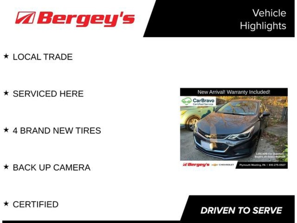 Used 2017 Chevrolet Cruze LT Car