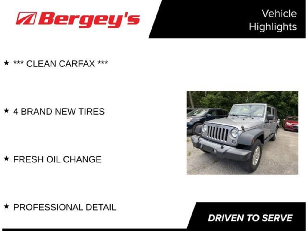 Used 2018 Jeep Wrangler JK Unlimited Sport S 4x4 SUV