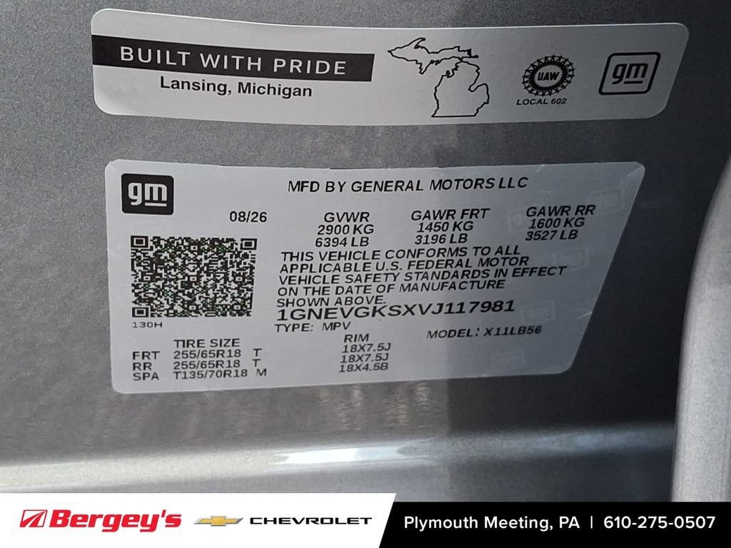 2027 Chevrolet Traverse LT - Photo 17