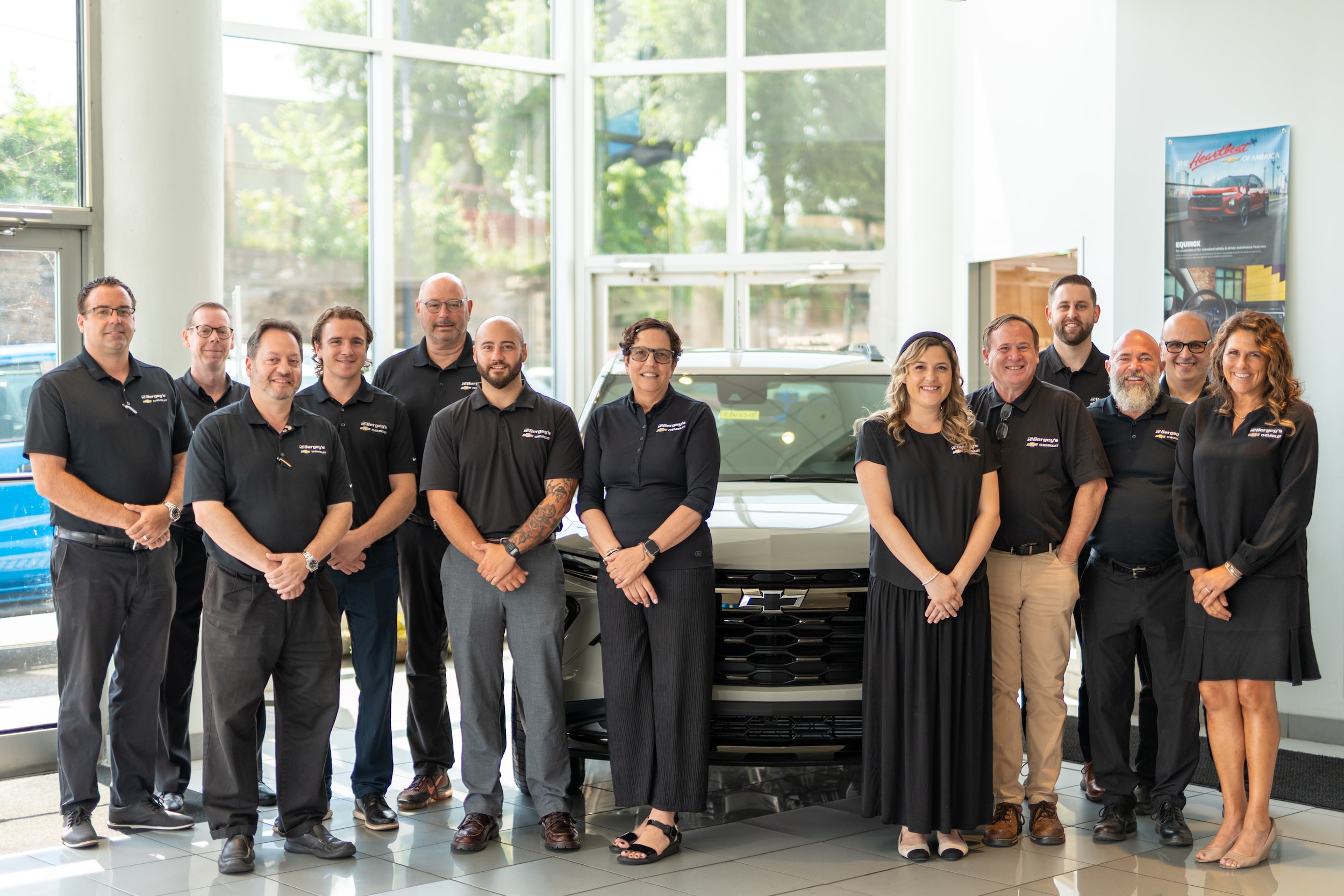The Bergey's Chevrolet of Plymouth Meeting dealership team